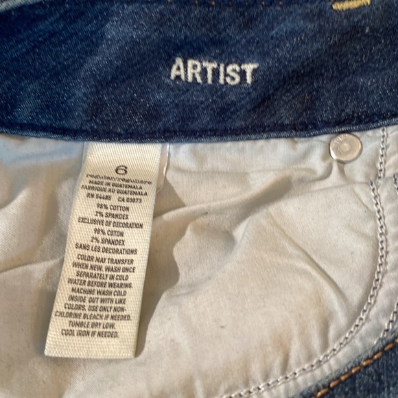 American Eagle - Artist stretch denim capris  size 6 - Picture 5 of 16
